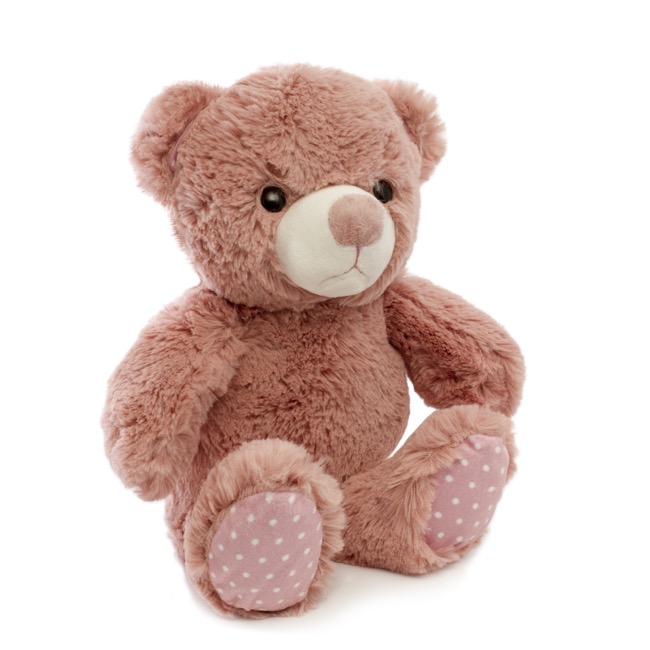 Clara Teddy Bear Dusty Pink (25cmST)