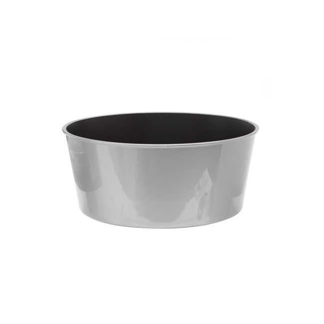 Flora Round Bowl (29Dx14cmH) Metallic Silver