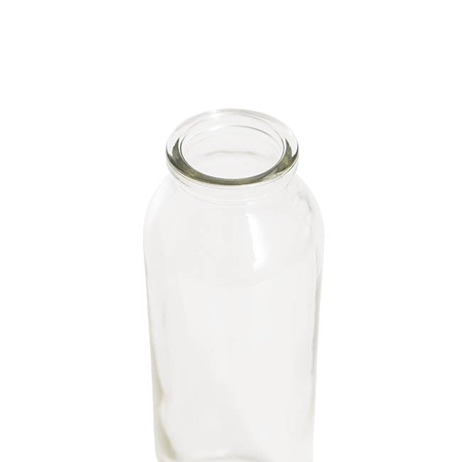 Glass Tall Milk Bottle Clear (5.5x16cmH)