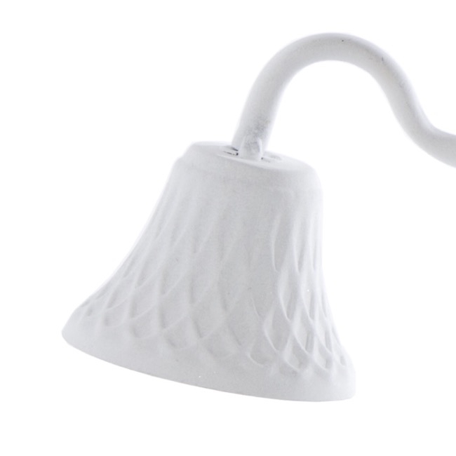 Metal Candle Extinguisher White (38cmH)