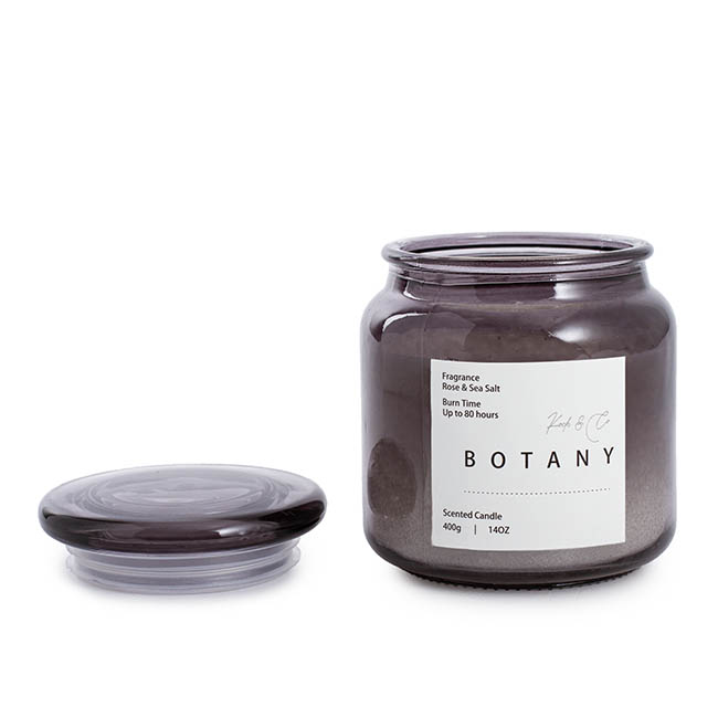 Scented Candle Botany Jar Rose & Sea Salt 400g (10x11.5cmH)