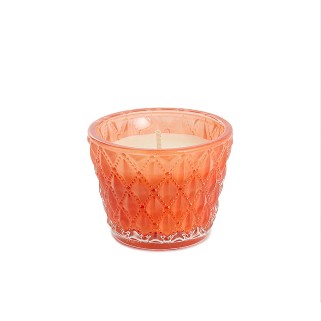 Scented Candle Bloom Coral Magnolia Blossom (7.5x6cmH)