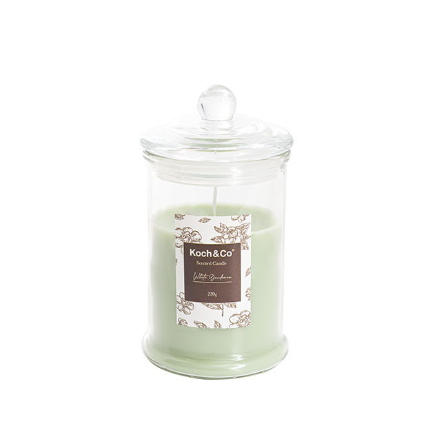 Scented Bonnie Jar Candle Sage White Gardenia (8x14.5cmH)
