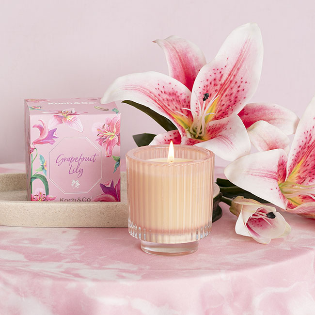Scented Candle Bloom II Grapefruit Lily 150g (7.9x8.5cmH)