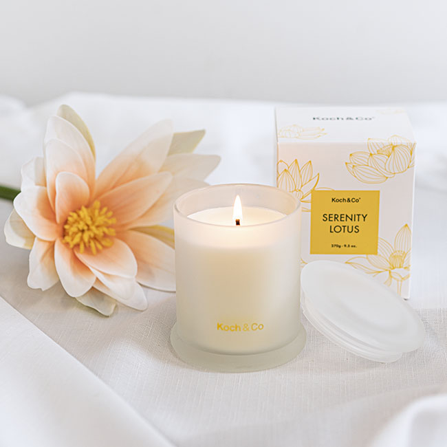 Scented Candle Flora Serenity Lotus (9x10.5cm) 270g