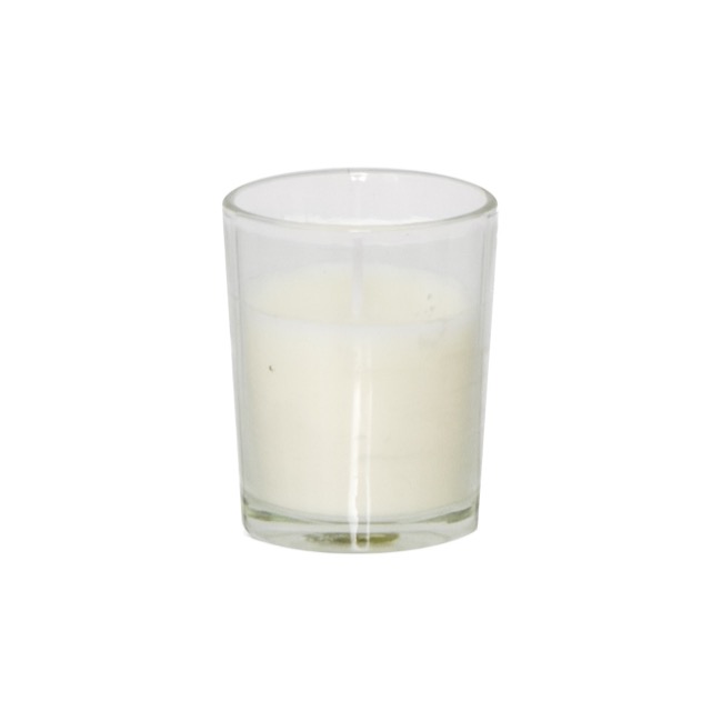 Votive Candle 9 Hour Shot Glass Pack 4 White (5x6cmH)