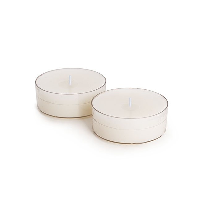 Tealight Candle Extra Large Pack 2 White (5.8Dx2.3cmH)