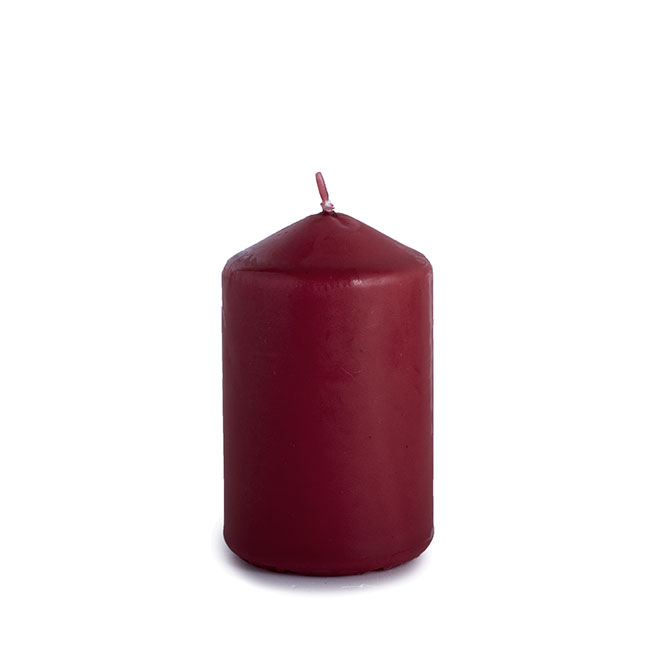 Dome Pillar Candle Red 25 Hours (5x7.5cmH) Pack 4