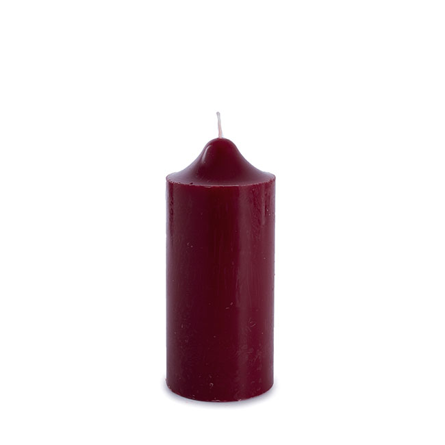 Church Pillar Candle Red (7x15cmH) 76Hr