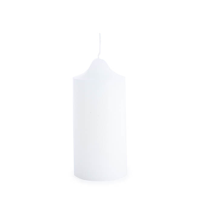Church Pillar Candle White (7x15cmH) 76Hr