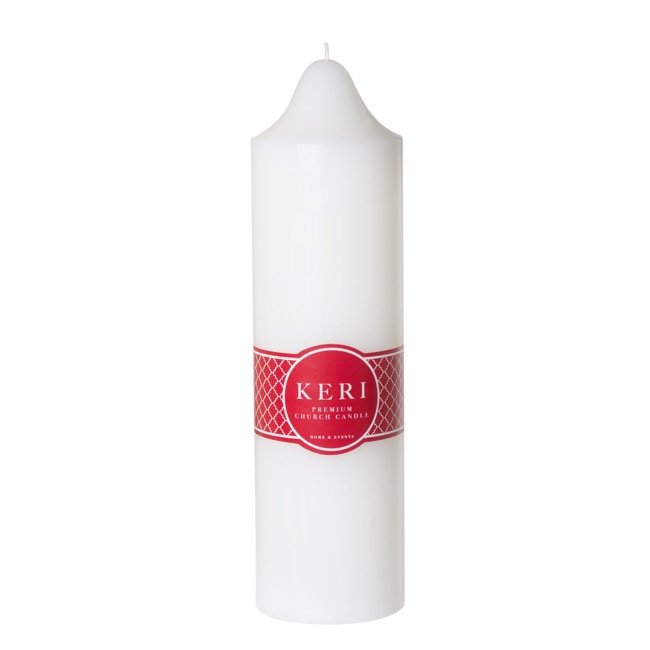 Church Pillar Candle White (7x25cmH) 120Hr