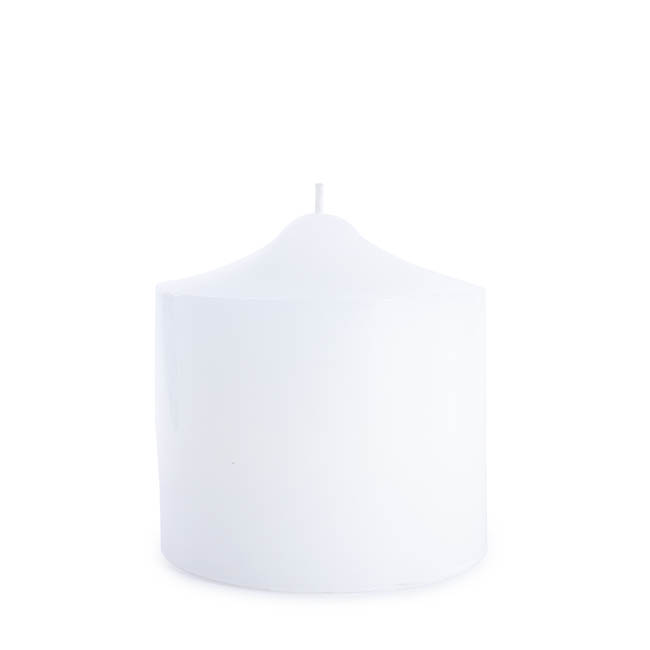 Church Pillar Candle White (10x10cmH)