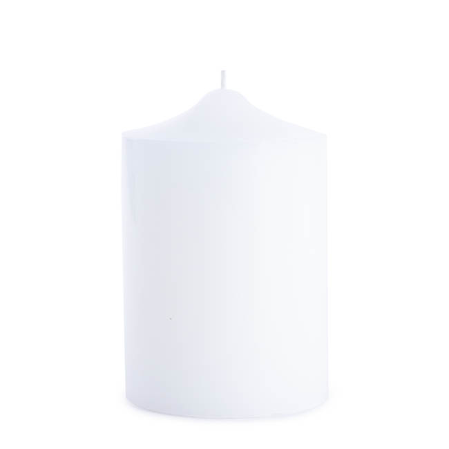 Church Pillar Candle White (10x15cmH)