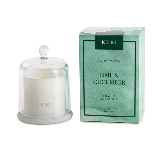 Cloche Lime & Cucumber Soy Candle Petite 110g