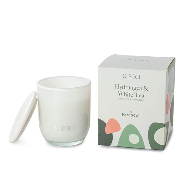 Hydrangea & White Tea Luxury Soy Candle Mini Boutique 140g