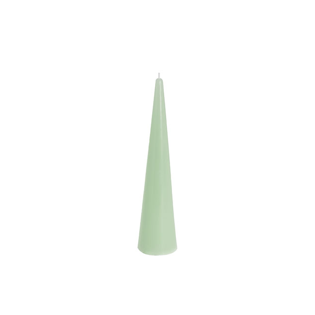 Fleur Cone Candle Eucalyptus Green (5.5x20cmH)
