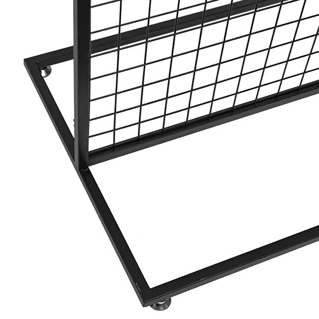 Backdrop Standing Frame with Mesh Black (1mx2mH)