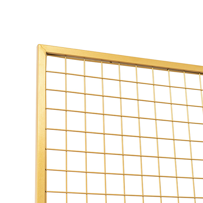 Backdrop Standing Frame with Mesh Gold (1mx2mH)
