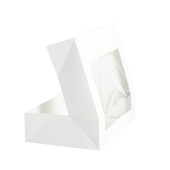 Patisserie Window Box 12 Cupcakes White (360x255x100mmH)