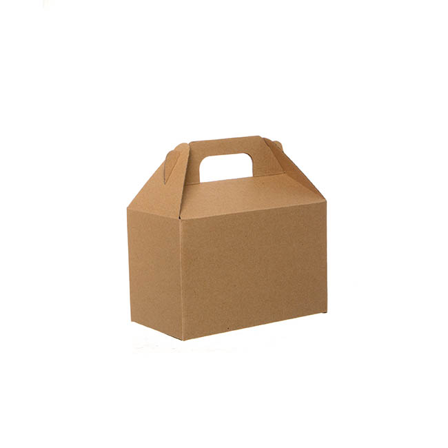 Gable Box Flat packed Medium Brown Kraft (21.5x12x14cm)