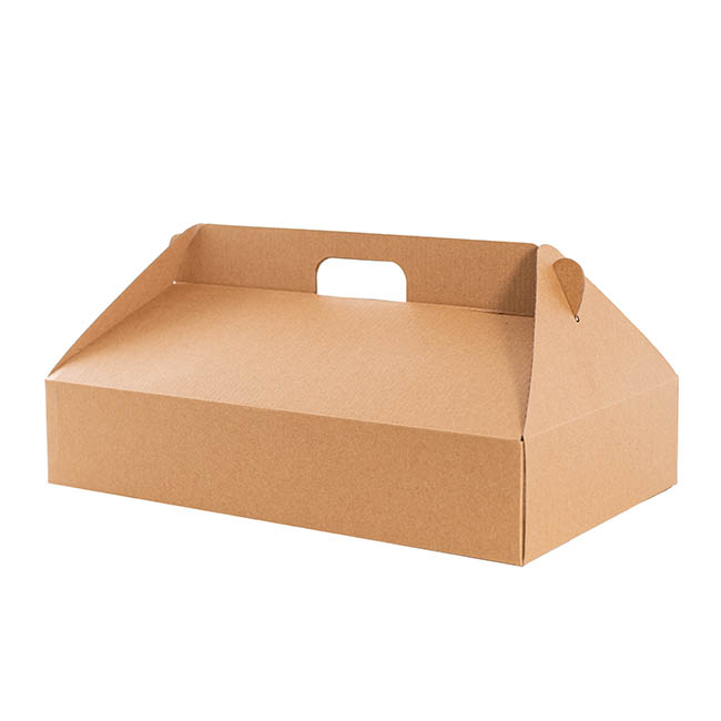 Gable Hamper Catering Box FP Large Kraft Brown (40x25x8cm)