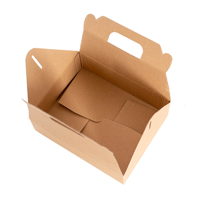Gable Hamper Catering Box FP Medium Kraft Brown (25x20x8cm)