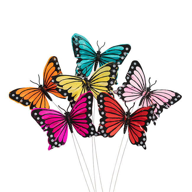 Pick Butterfly 10cm Assorted Set 3 Pack 12