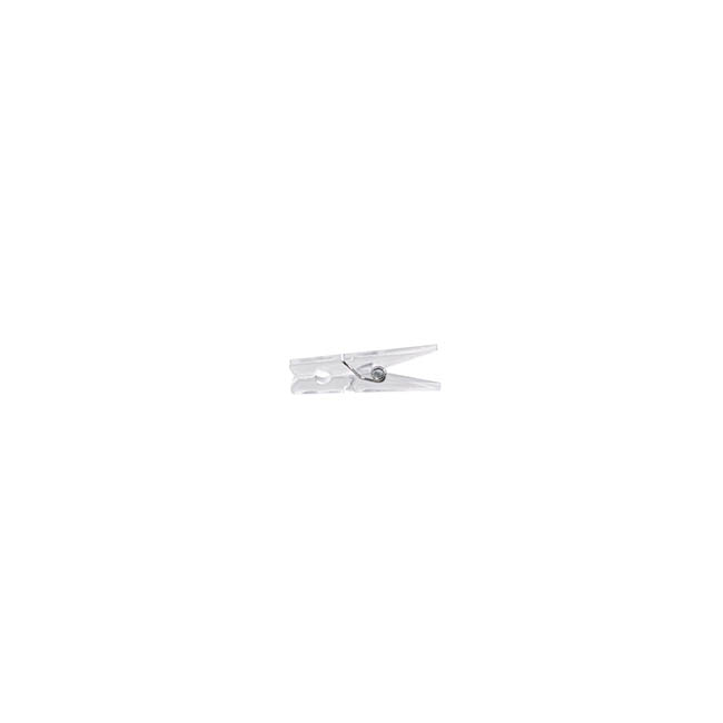 Plastic Craft Pegs Pack 50 Clear (30mm x 4mm)