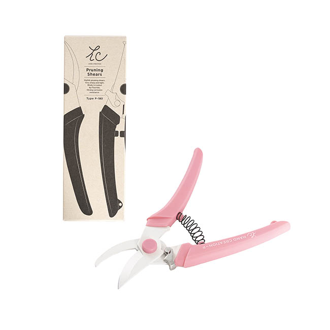Sakagen Stylish Pruning Shears P-180 Pink (180mm)