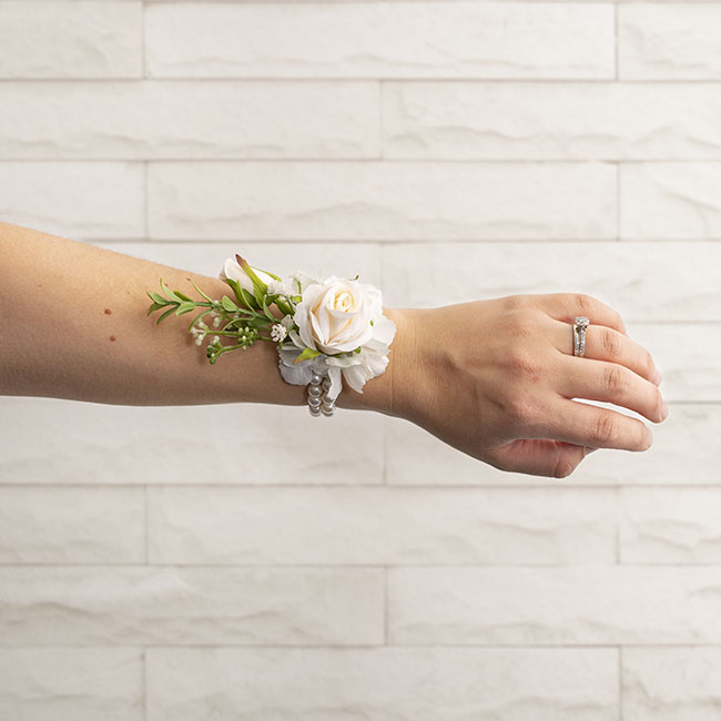 Wedding Bridesmaid Flower Bracelet  Flower Pearl Wrist Corsage  Pearl  Crystal Wrist  Aliexpress
