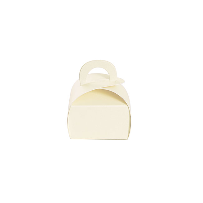 Bomboniere Petite Box Pearl Cream Pack 20 (45x45x60mmH)