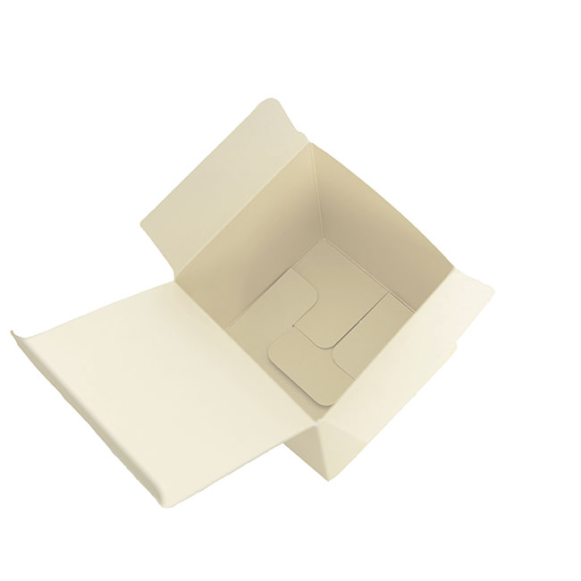 Bomboniere Heart Box Pearl Cream Pack 20 (70x70x70mmH)