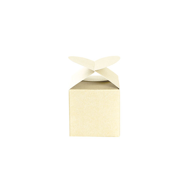 Bomboniere Modern Box Pearl Cream Pack 20 (45x45x55mmH)