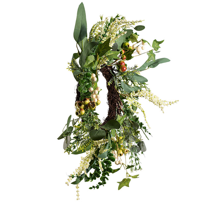 Eucalyptus & Gumnut Wreath Green (50cmD)