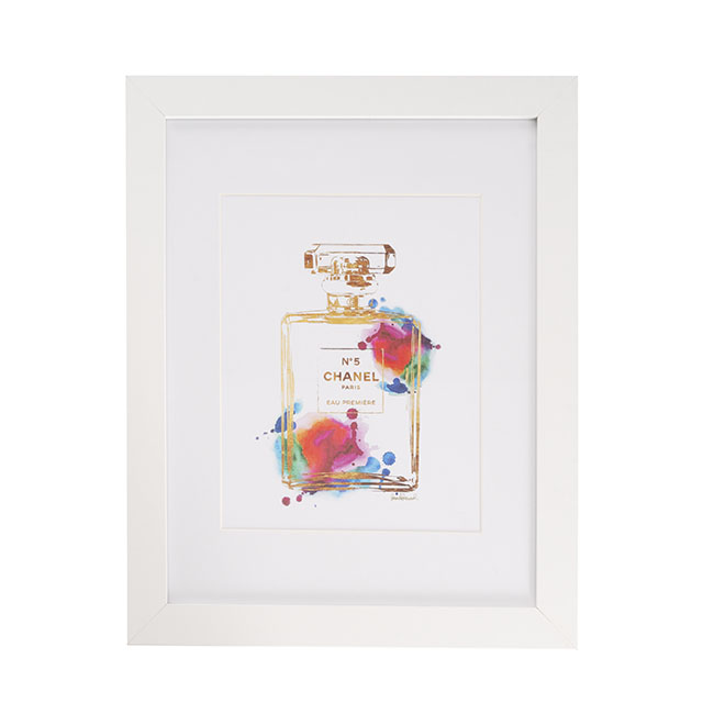 Framed Picture Golden Splash Perfume No.5 (40.6cmx50.8cmH)