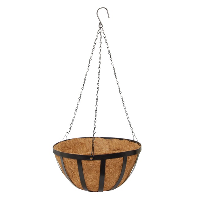 Metal Hanging Basket with Insert (35.5cm)