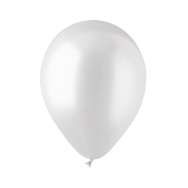 Latex Balloon Helium Grade Pack 18 Pearl White (30cm)