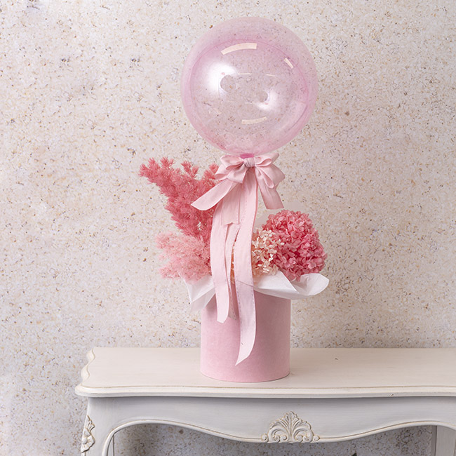 Bubble (Bobo) Balloon 18 Pack 5 Soft Pink (46cmD)