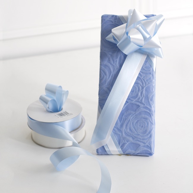 Tear Ribbon Florists Hampers Gifts Baby Blue (30mmx91m)