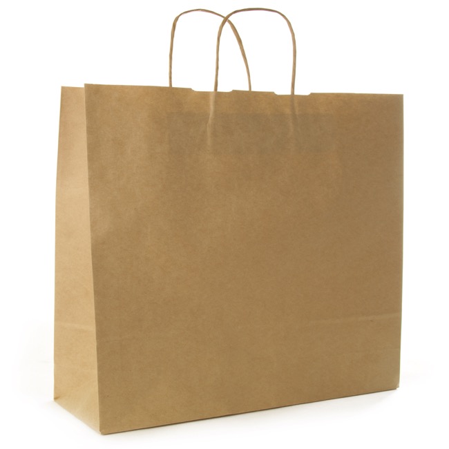 Brown Kraft Paper Bag Shopper Giant (450Wx150Gx430mmH)