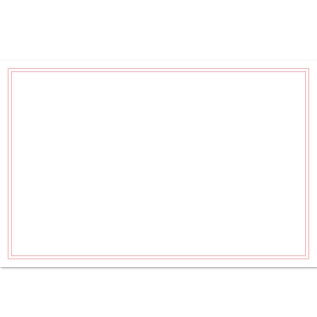 Cards Blank Silhouette Pink (10x6.5cmH) Pack 50
