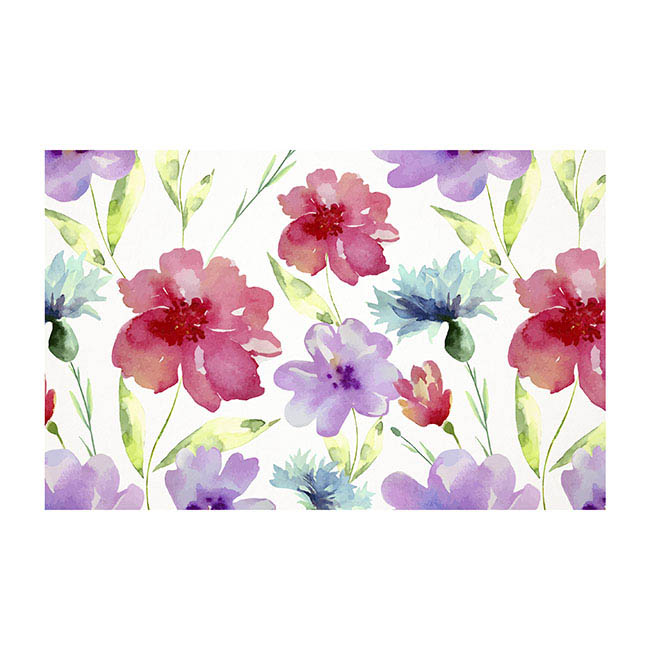 Cards White Floral Garden (10x6.5cmH) Pk 50
