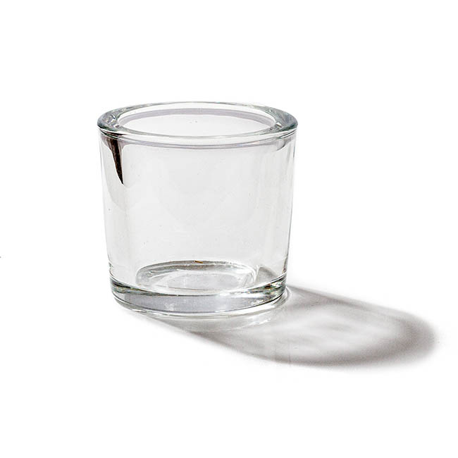 Glass Tealight Candle Holder Classic Premium Clear 6.3x6cmH