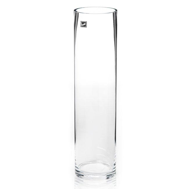Glass Cylinder Vase Clear (10Dx40cmH)