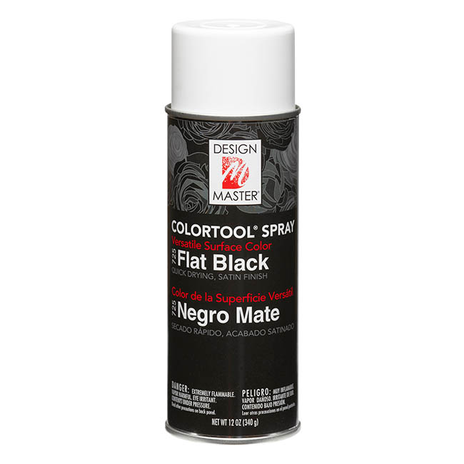 Design Master Spray Paint Colortools Flat Black (340g)