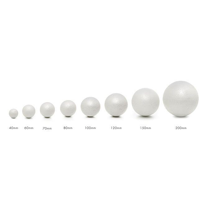 Polystyrene Ball (120mm) Pack 2