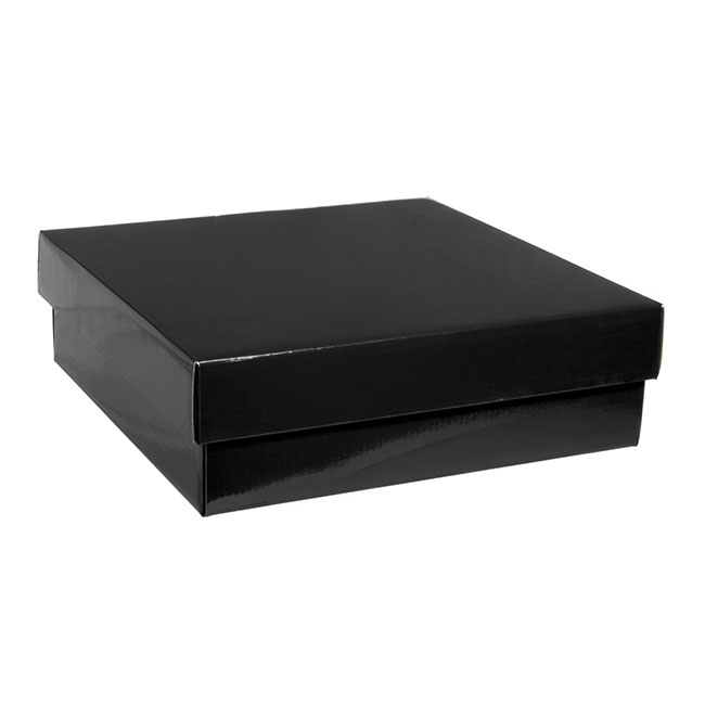 Gourmet Box Square Large Black (28x28x9cmH)