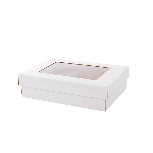 Gourmet Grazing Gift Box Window Small White (33x23x9cmH)