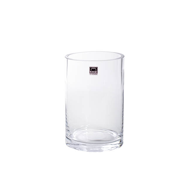 Glass Cylinder Vase Clear (10Dx15cmH)