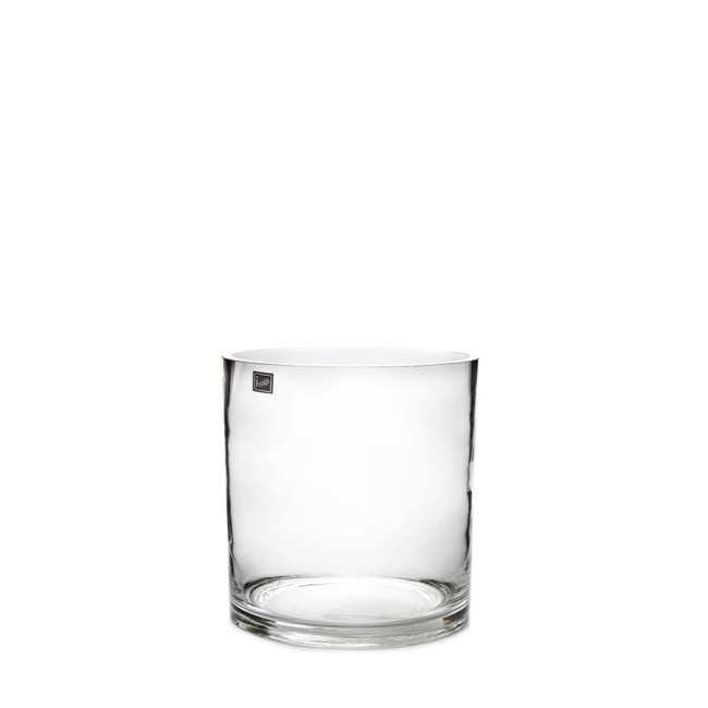 Glass Cylinder Vase Clear (15Dx15cmH)